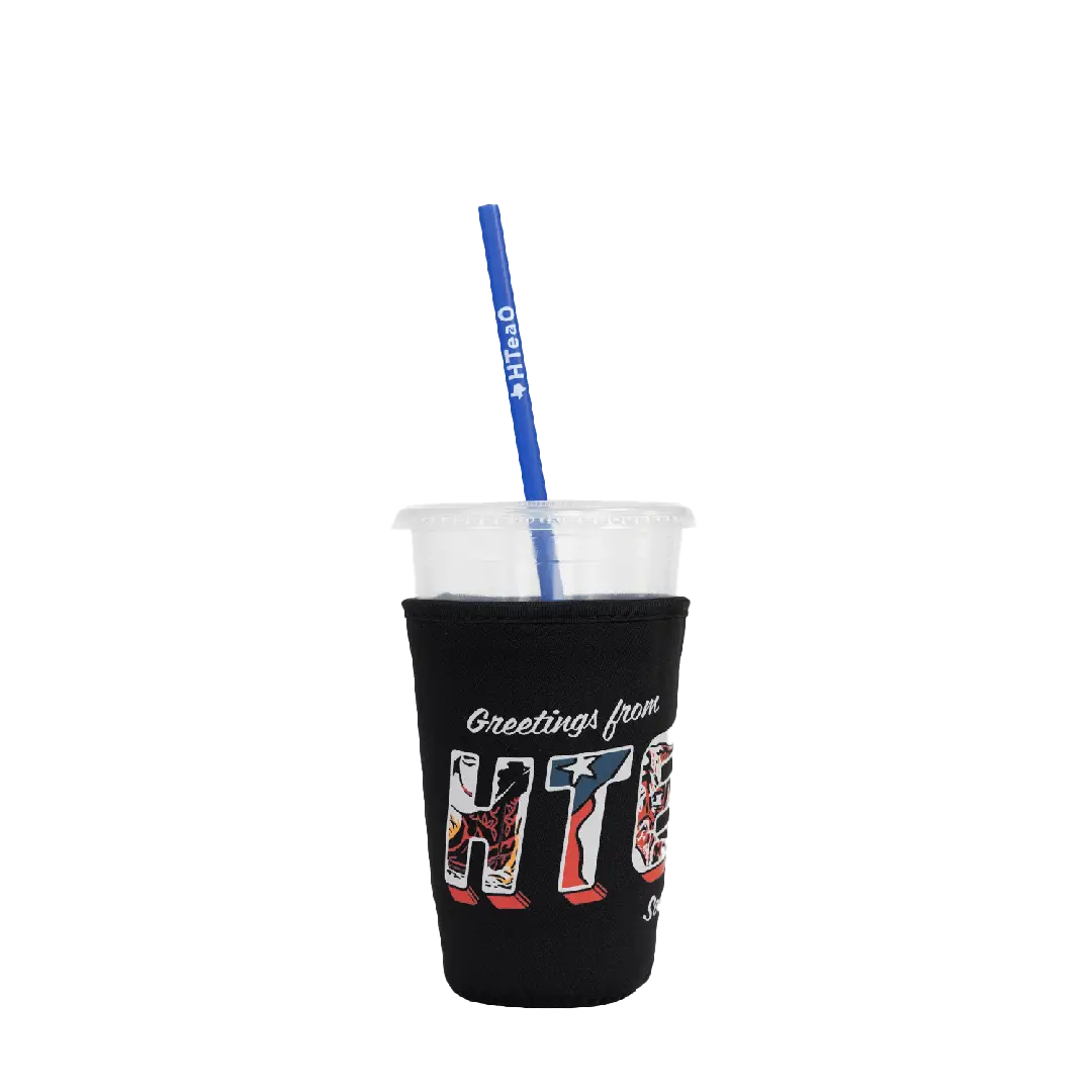 Black Postcard Medium HTeaO Tea Sleeve - Image 2