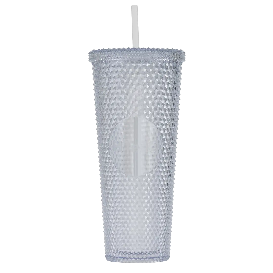 Crystal HTeaO Daily Diamond Tumbler With Straw