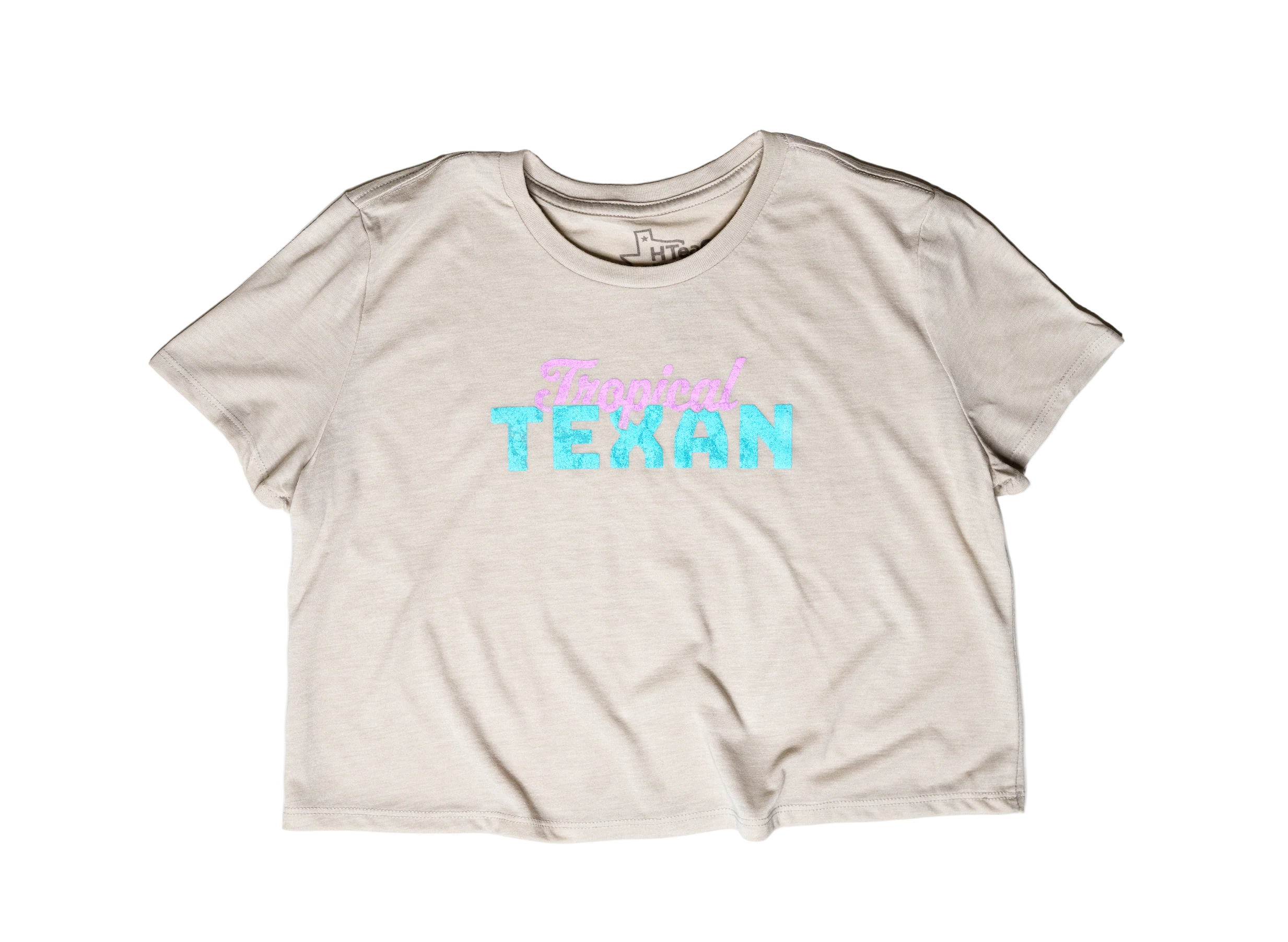 Tropical Texan HTeaO Women's Crop T-Shirt